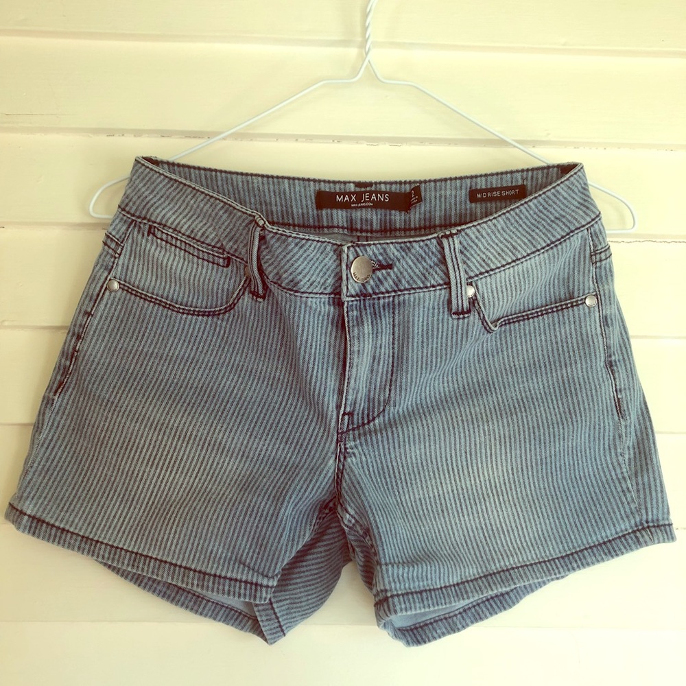 Train Conductor Striped Shorts